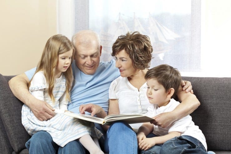family-reading-image